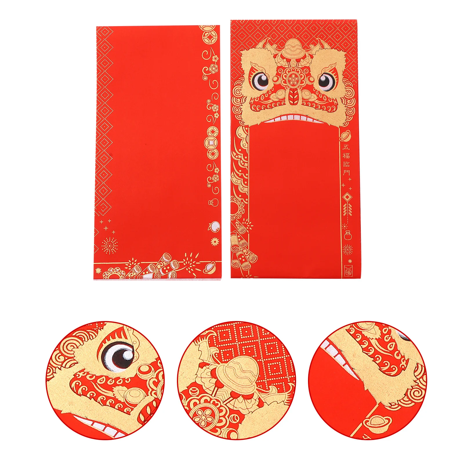 10 juegos de papel rojo Xuan en blanco, bricolaje, coplas para Festival de Primavera, Material de escritura, soporte de tinta Superior, ligero y compacto