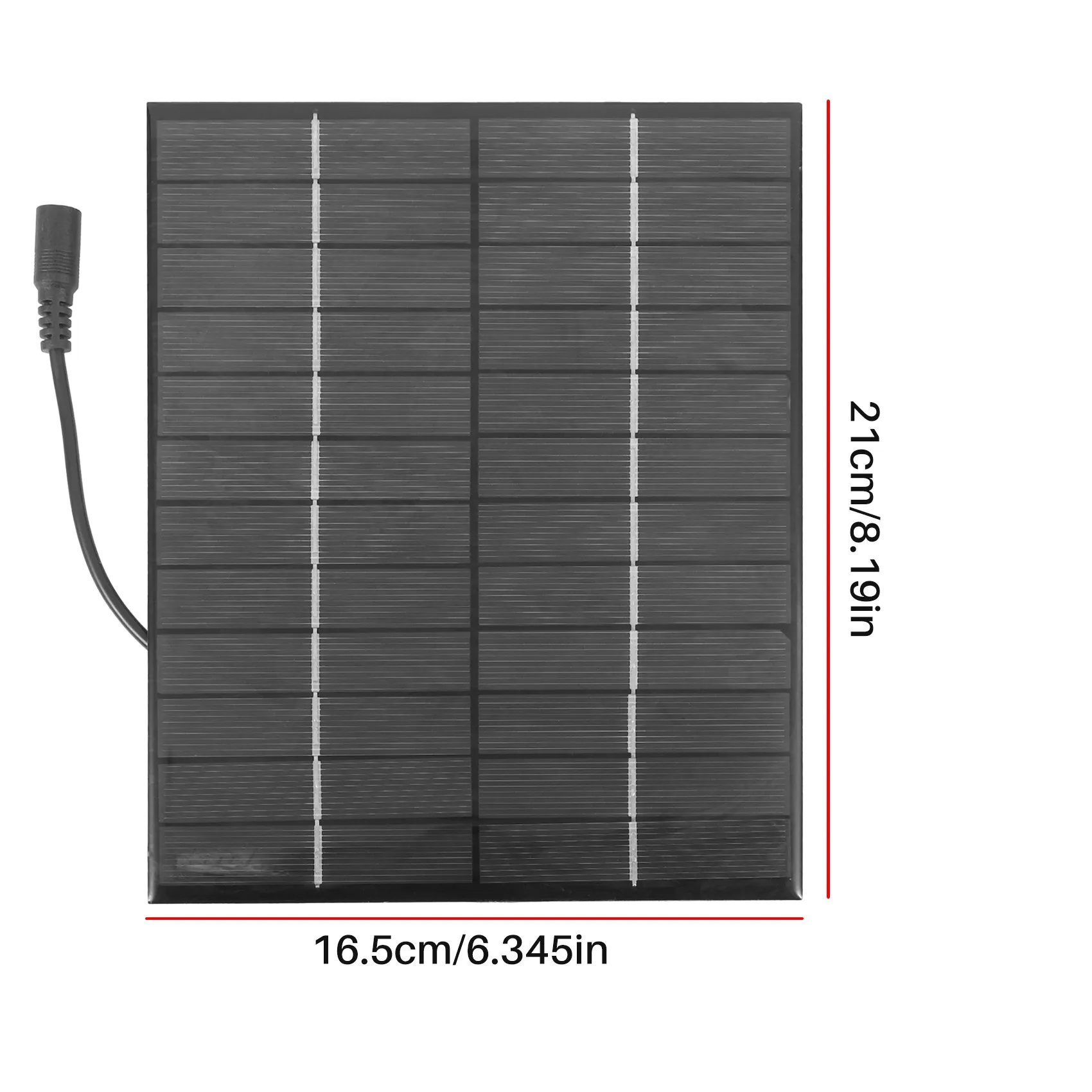 A29F-12V 5.2W Mini Solar Panel Polycrystalline Solar Cells Silicon Epoxy Solar DIY Module System Battery + DC Output
