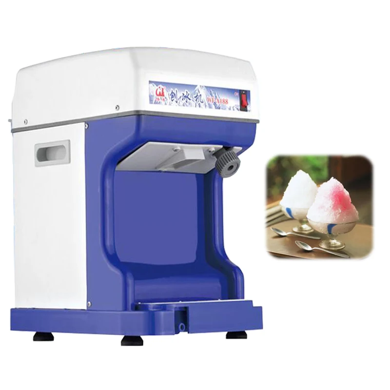 Commercial Crushed Ice Machine Electric Ice Crusher Shaved Ice Machine Stainless sand Block Breaking maker snow cone machine