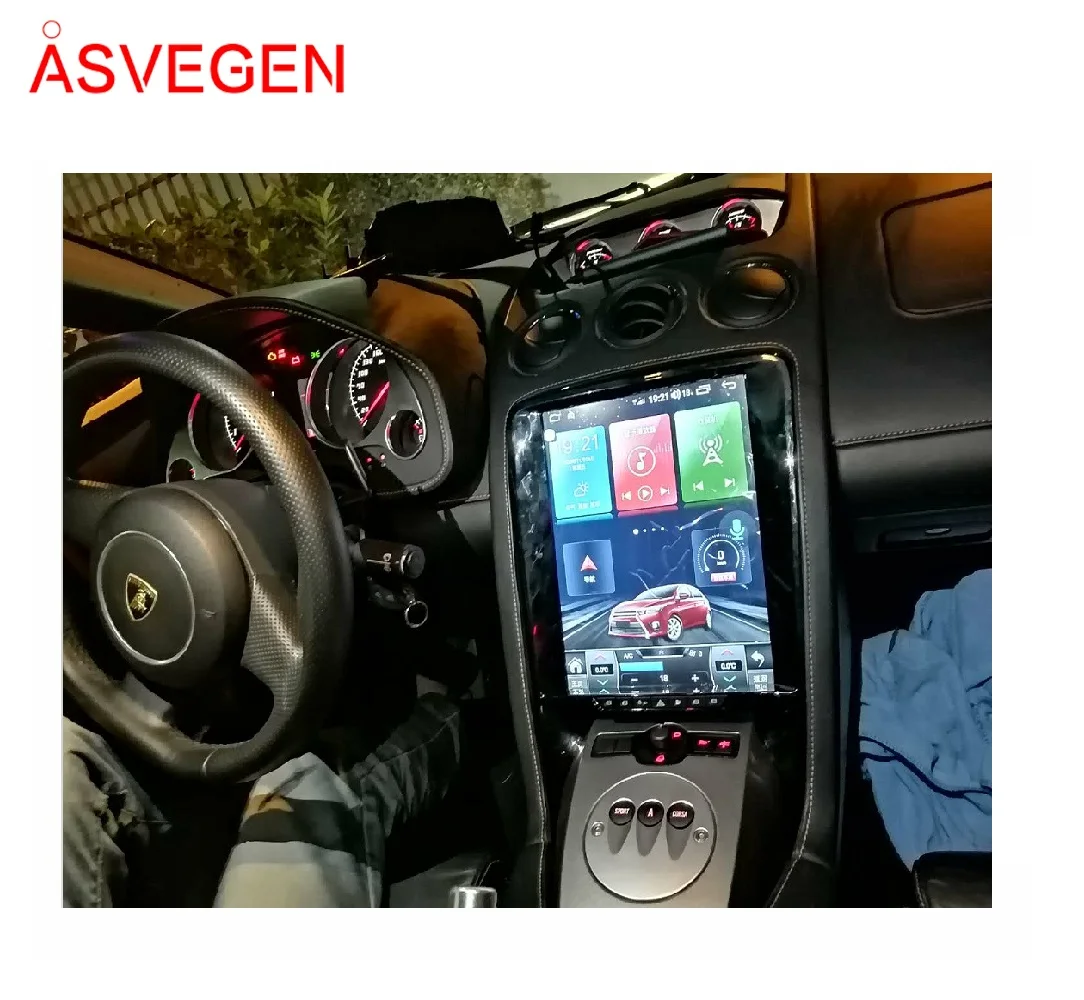 Wholesale New Tesla 12.1'' Android 9.0 Car Radio For Player For Huracan Built-in GPS WiFi Playstore BT