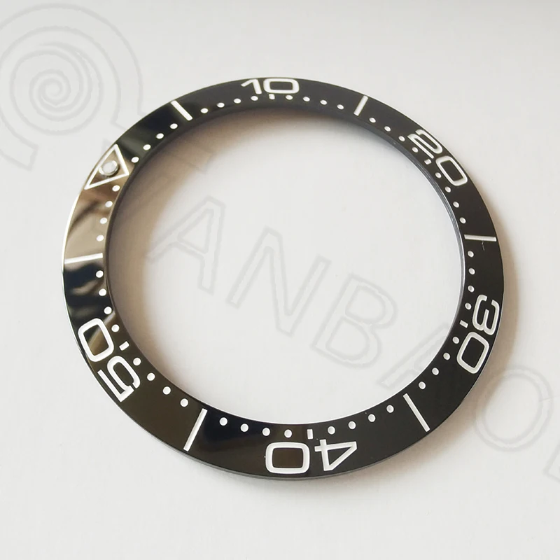 39.7mm Ceramics Bezel Insert for Origange OMG Automatic Man Watch Parts Watch Bezel Insert Loop for OMG Sea-master