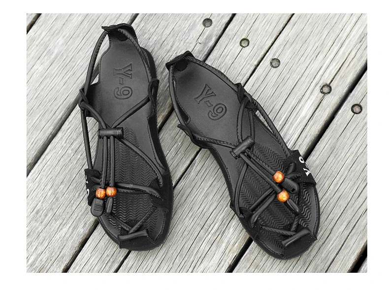 Summer Men Sandals New High Quality Leather Mens Casual Shoes Outdoor Men Leather Sandals for Men Beach Shoes Roman Men's Shoes