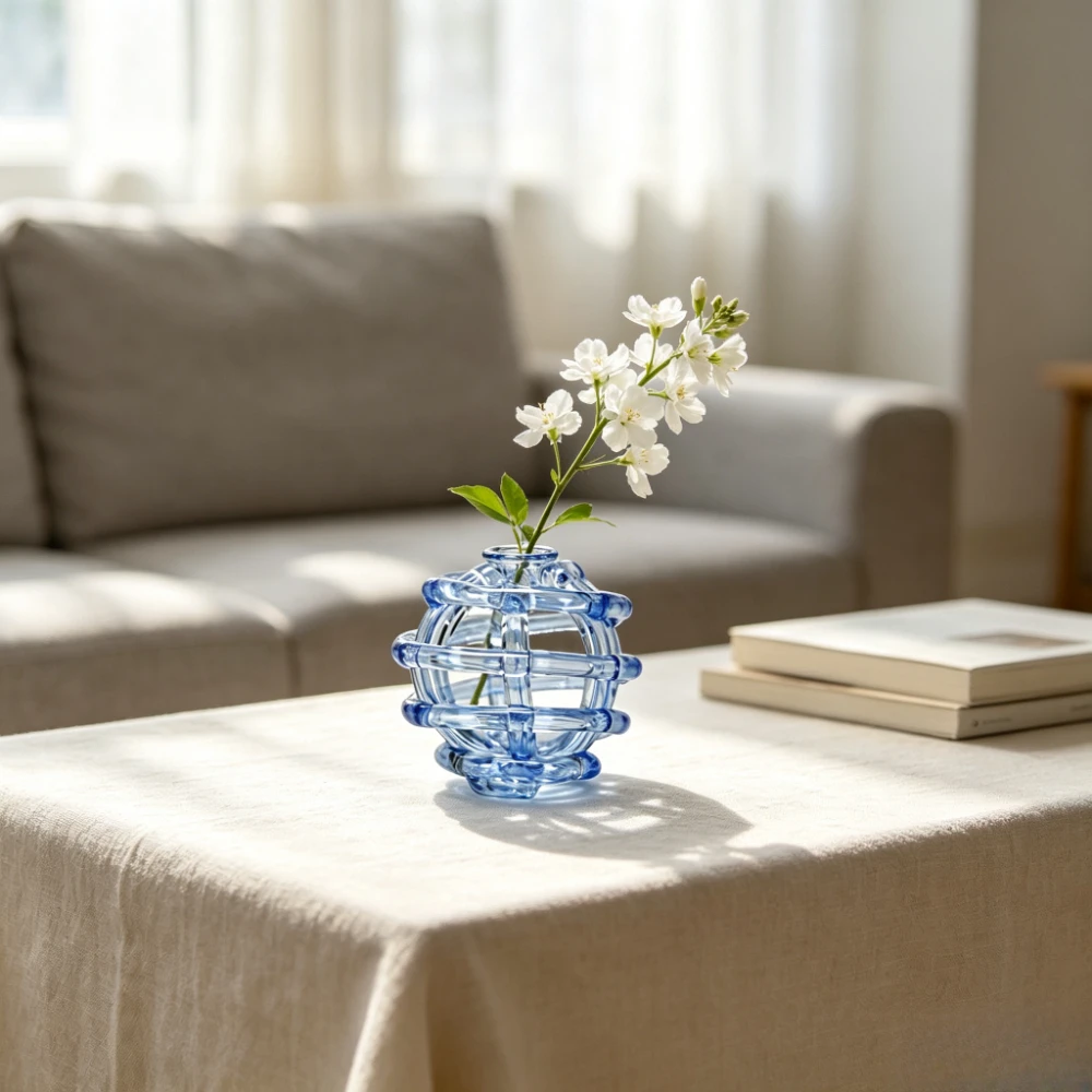 Moderne holle glazen vaas, han - Flower Girl Basket recensie en prijs