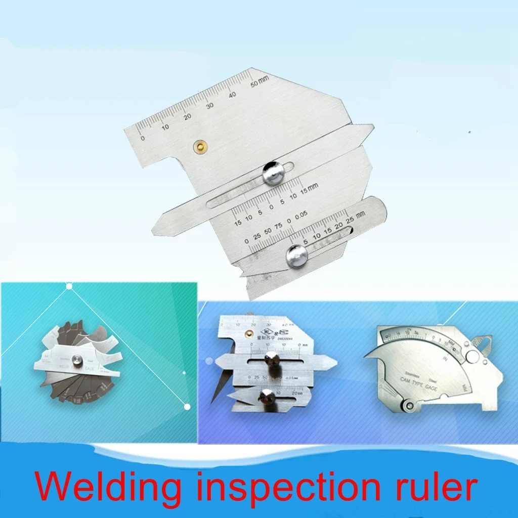 Weld Inspection Ruler Welding Inspection Welding Foot Welding Seam Ruler Groove Angle Measuring Ruler Depth