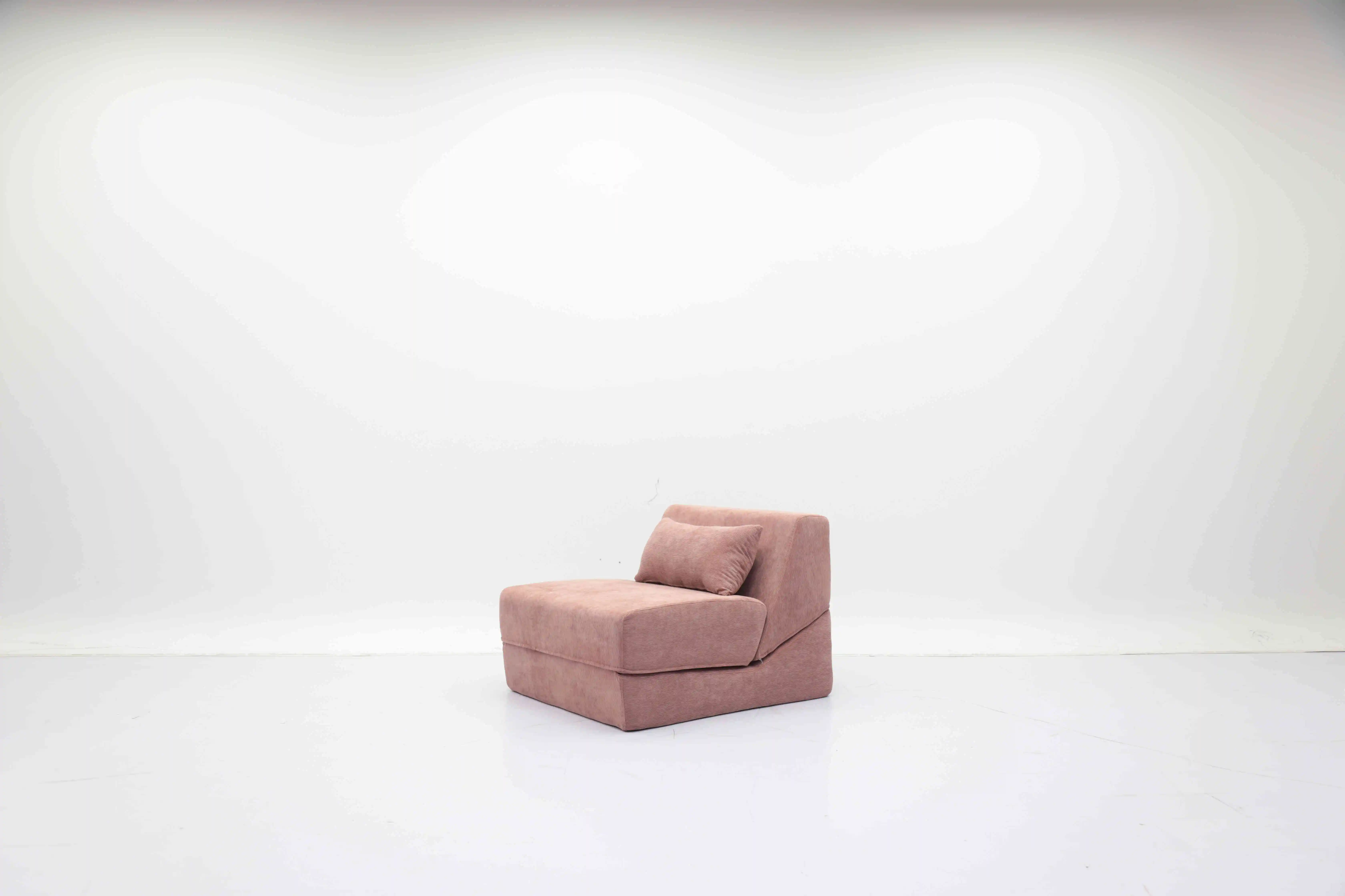 Modern Leisure Relax Modular Ottoman Corner Divan Living Room Bean Bag Sofa Lazy Couch High-Density Sponge Filled Genuine