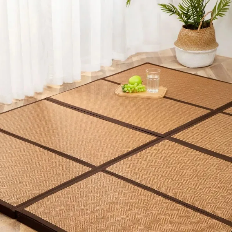 Japanese Foldable Tatami Comfortable Mattress Rectangular Floor Rattan Floor Mat Bed 4.5cm Thick Yoga Sleeping Baby Play Mat ﻿