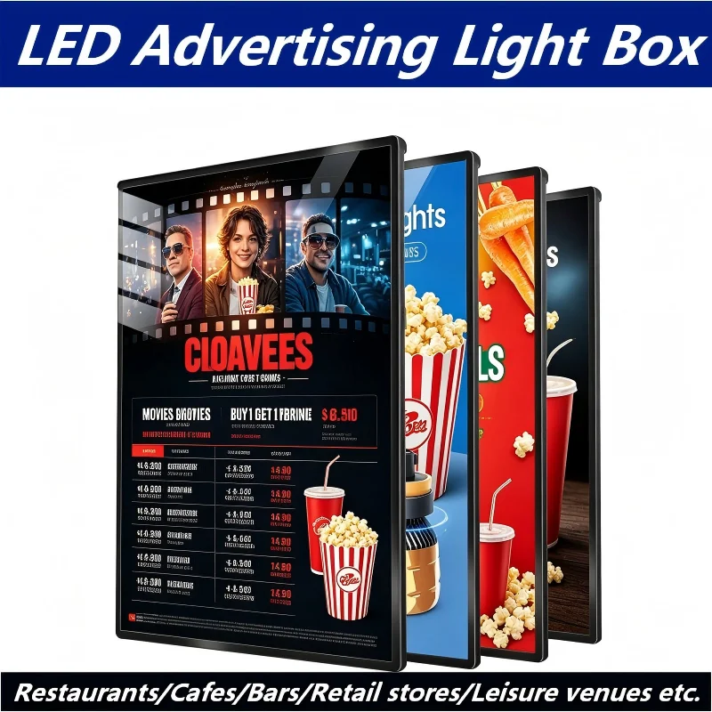espositore-a-led-a2-a3-a4-a-cambio-rapido-per-ristoranti-caffe-bar-negozi-al-dettaglio-luoghi-di-svago-display-da-parete