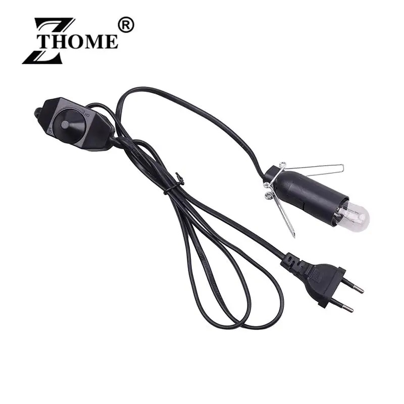 1.5m Power Cord Cable with Dimmer ON OFF Switch Metal Clip E14 E12 Base Hanglamp Holder Socket Plug Cord for Salt Rock Lava Lamp