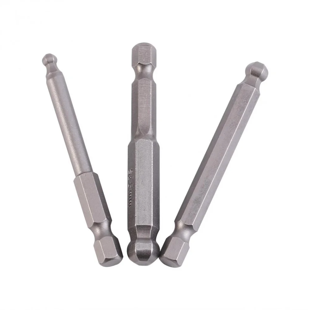 7 قطعة الكرة نهاية بت الصلب المغناطيسي مسدس مفك بت 2 مللي متر 2.5 مللي متر 3 مللي متر 4 مللي متر 5 مللي متر 6 مللي متر 8 مللي متر 65 مللي متر طول للهواء اليد الكهربائية