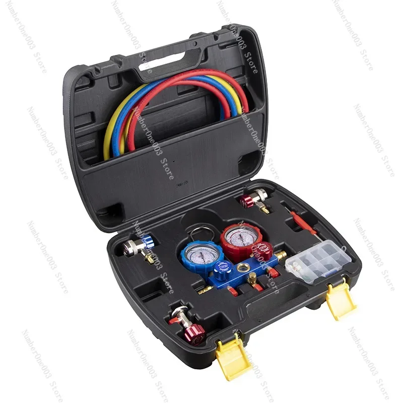 Y60A Stainless Steel Oil Meter Set, Automotive Air Conditioner Fluoride Meter Set