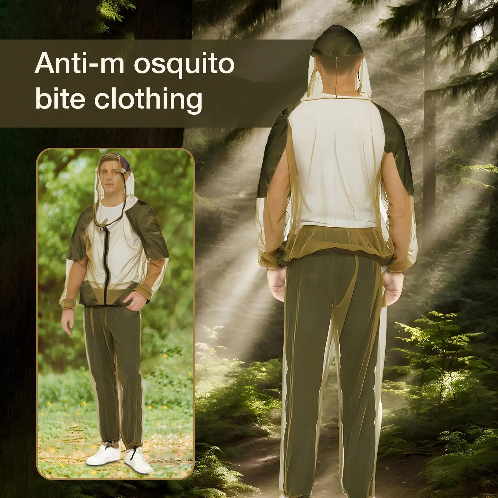 

Одежда для отпугивания мух, уличная защитная куртка, брюки, дышащий защитный чехол, складная одежда для кемпинга, рыбалки, патио