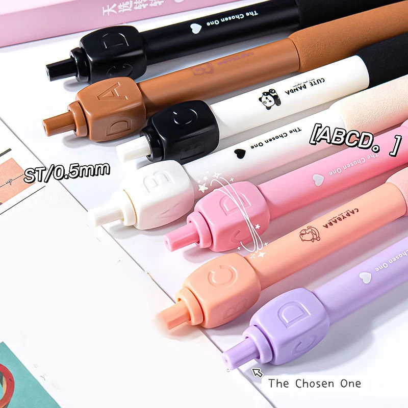 1 ชุดตลกหมุนคําตอบปากกาเจลNovelty Decompressionหมุนปากกาเจลเครื่องเขียนปากกาลูกลื่นเครื่องเขียนนักเรียนของขวัญ