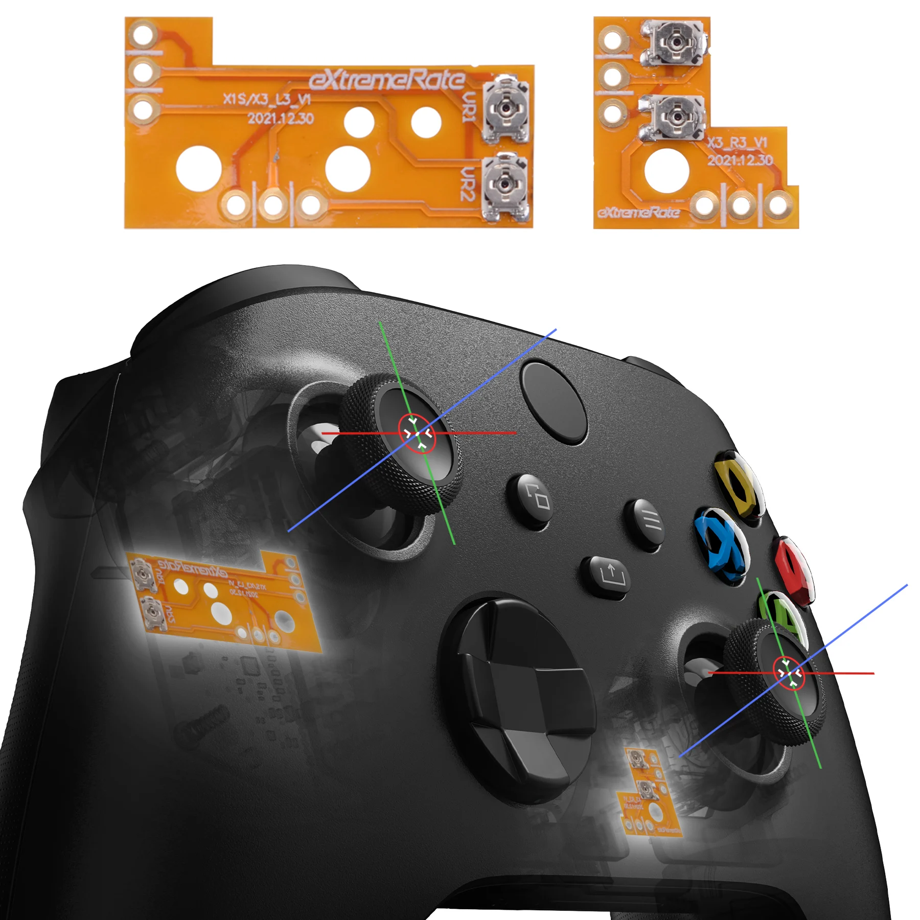 Extremerate Thumbsticks Drift Fix Reparatie Kit Voor Xbox Serie X & S Controller, Voor Xbox Core Controller, Voor Xbox One Elite