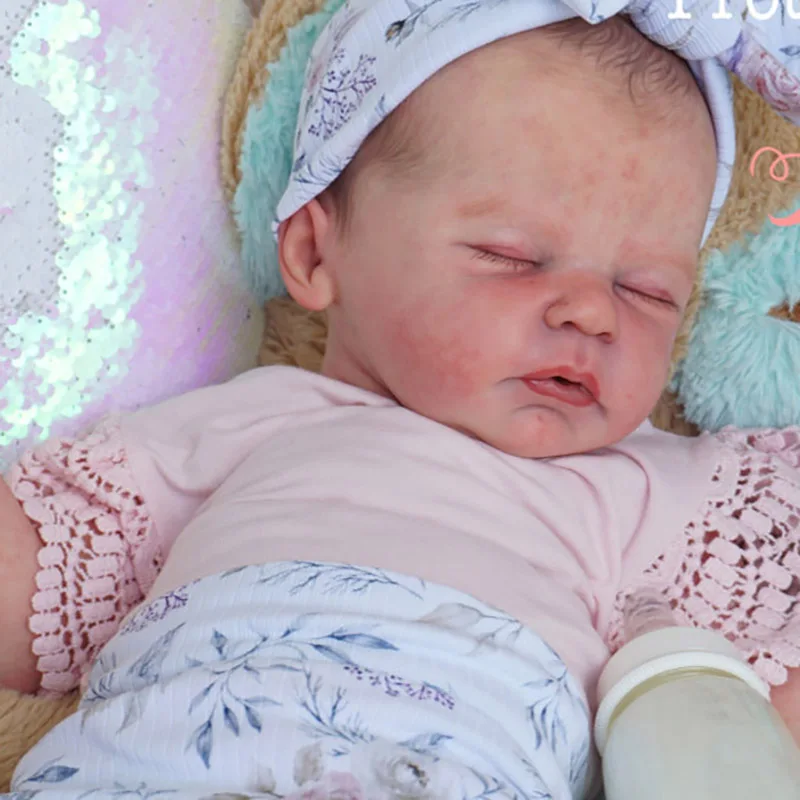 Unfinished Unpainted DIY Reborn Doll Kit Alix  21inch DIY Doll Parts with Cloth Body