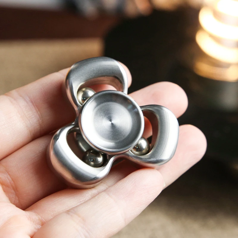 Giocattolo spinner in acciaio inossidabile Horizon EDC Fidget Spinner in acciaio inossidabile - Spinner a mano giroscopico per alleviare l'ansia e lo stress per scrivania da ufficio