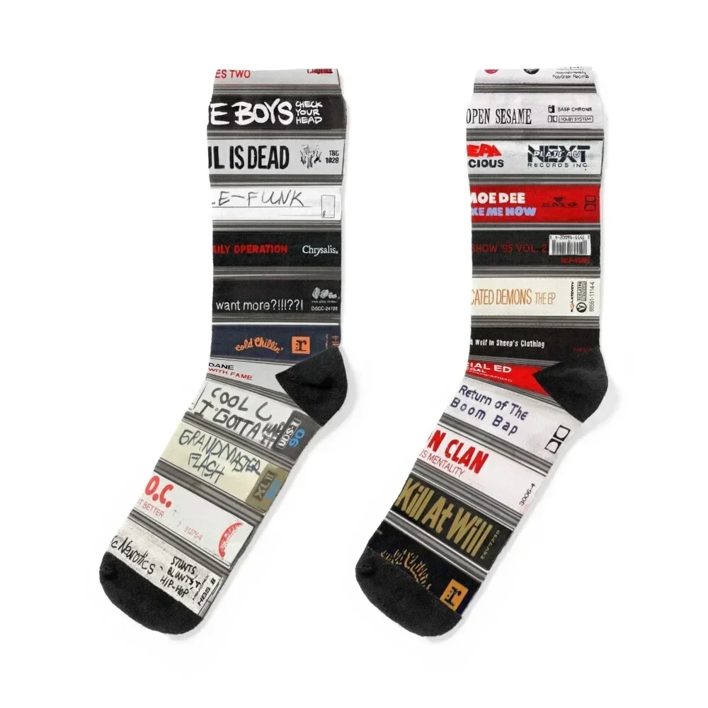 Classic Old School HIp Hop tapes painting - 1129 Socks anti slip football golf Men Socks Luxury Brand Women's