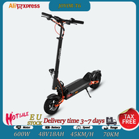 Electric Scooter 600W Motor 48V18Ah Battery with Turn Signal Light E-Scooter 10 Inch Off-road Tire City Fold Electric Skateboard