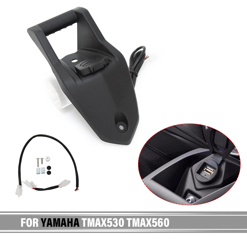 Motorcycle GPS Phone Navigation Bracket Wireless USB Charging Port Holder Mount FOR YAMAHA TMAX 560 T MAX 530 TMAX530 DX SX