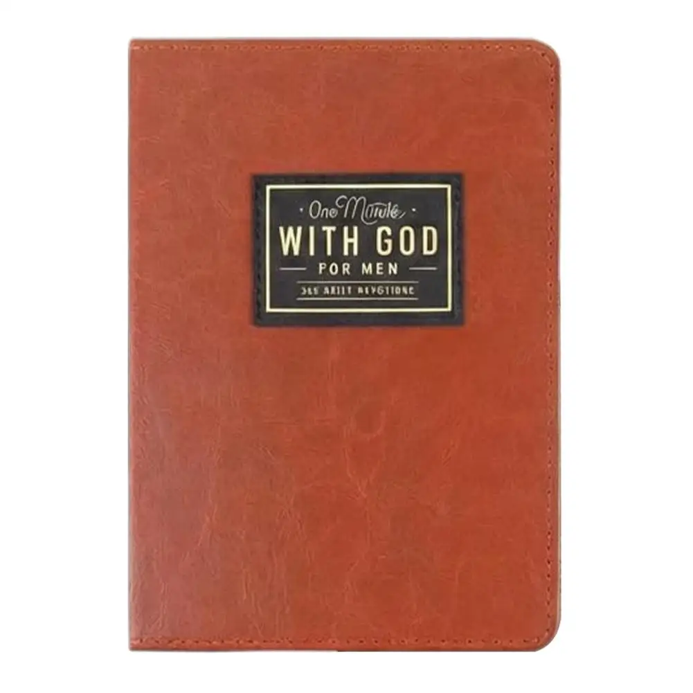 Journal de journalisation quotidienne pour hommes, couverture rigide marron, 365 jours, carnet de réflexion quotidienne, carnet portable pour le suivi des pensées