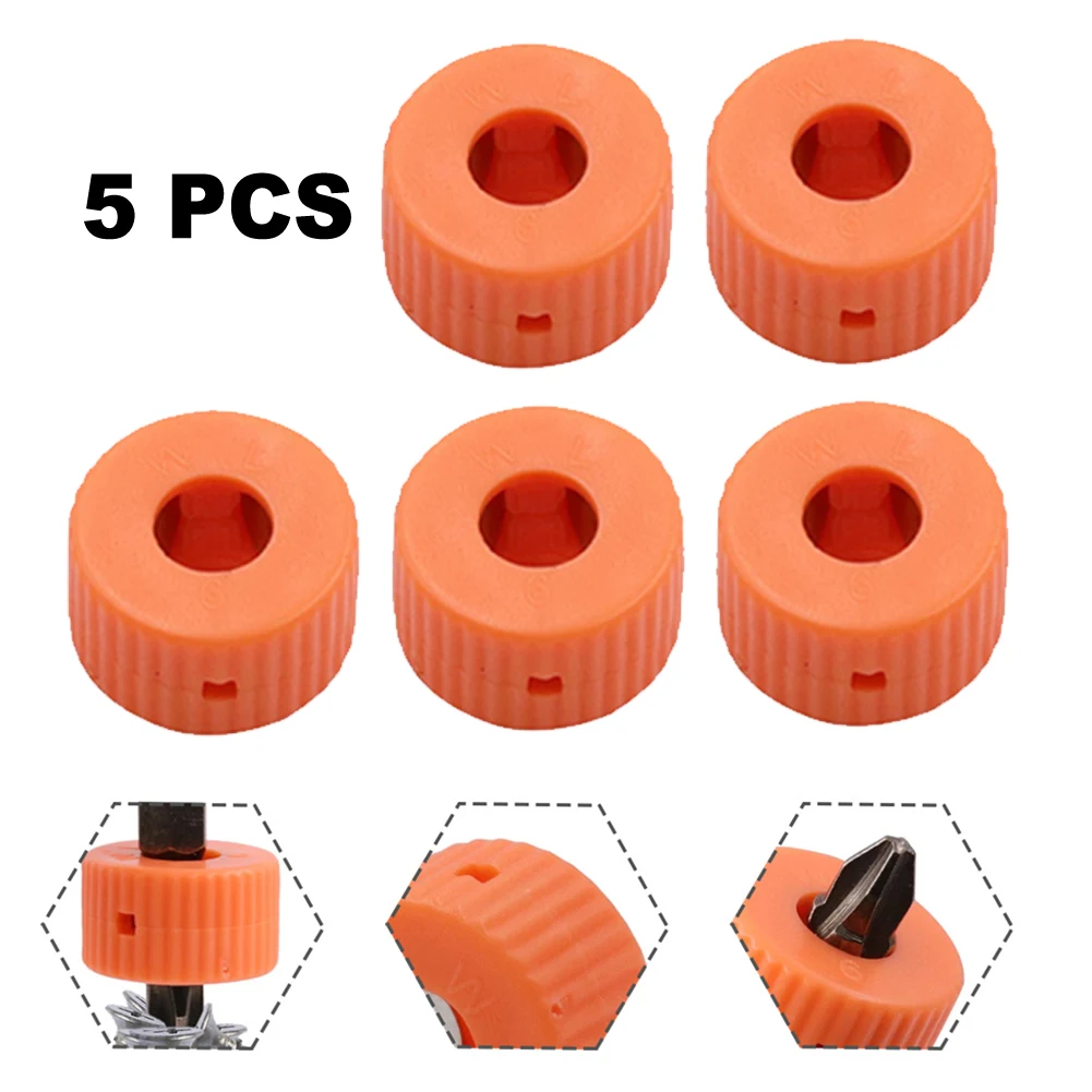 Imagem -05 - Orange Mini Round Magnetic Ring Pick up Tool Anel Magnetizador para Screwdriver Bits Conjuntos de Ferramentas Manuais mm Pcs