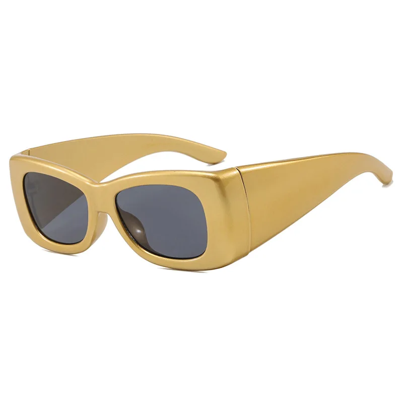 Fashionable wide-leg exaggerated style decorative glasses - men's and women's personalized sunglasses