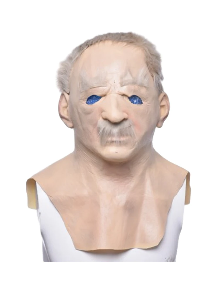 

Halloween Old Man Latex Headwear Costume Party Props