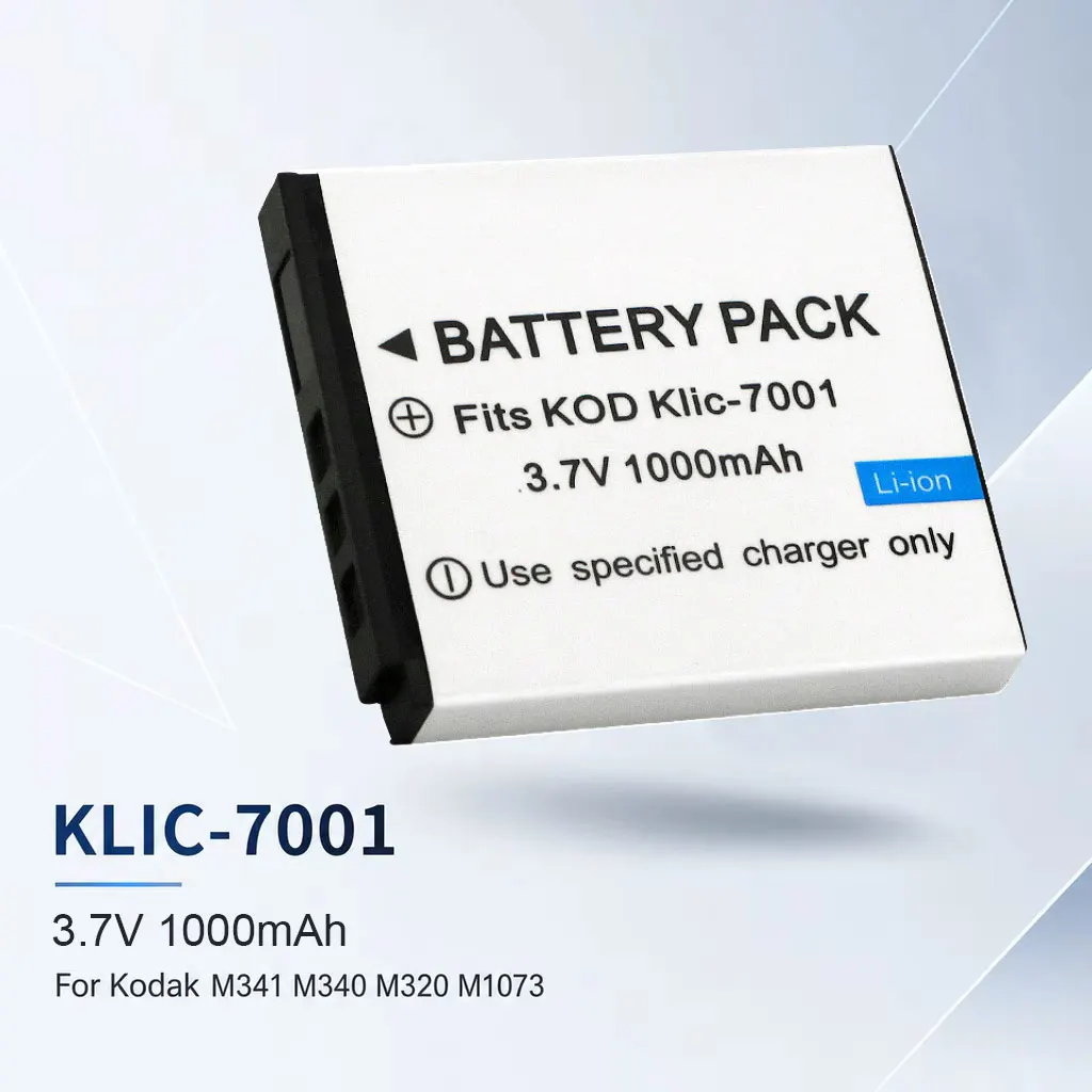 Camera Battery KLIC-7001 Replacement Battery For Kodak M341 M340 M320 M1073 V550 V570 V610 V705 M753 M763 M853