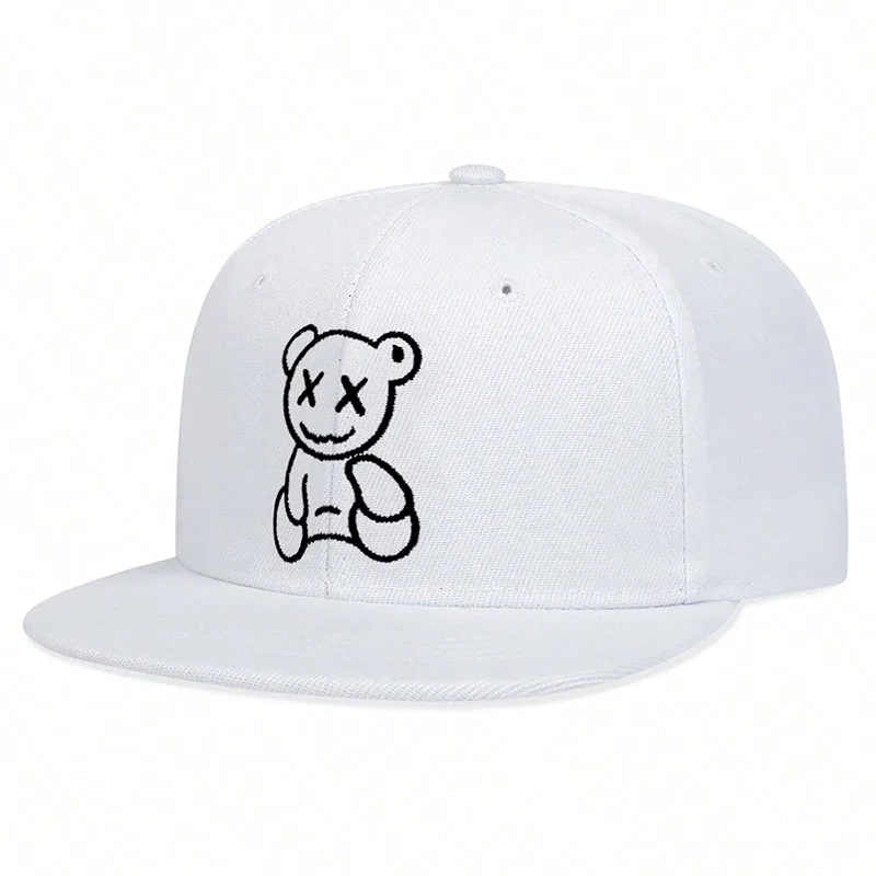 Cappelli hip-hop unisex XX Little Bear ricamati Cappelli da baseball snapback casual regolabili primavera autunno Cappello per protezione solare da esterno