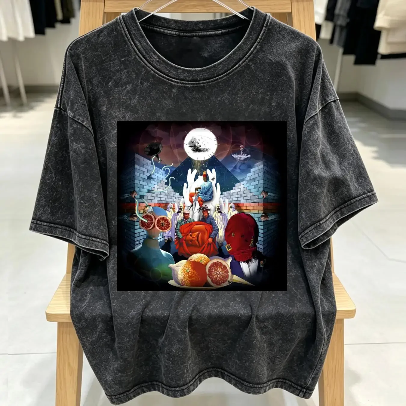 washed T Shirt The Mars Volta La Realidad De Los Sueños Cotton Black Men S to 5XL PM144 vintage Washed Unisex Versatile graphic