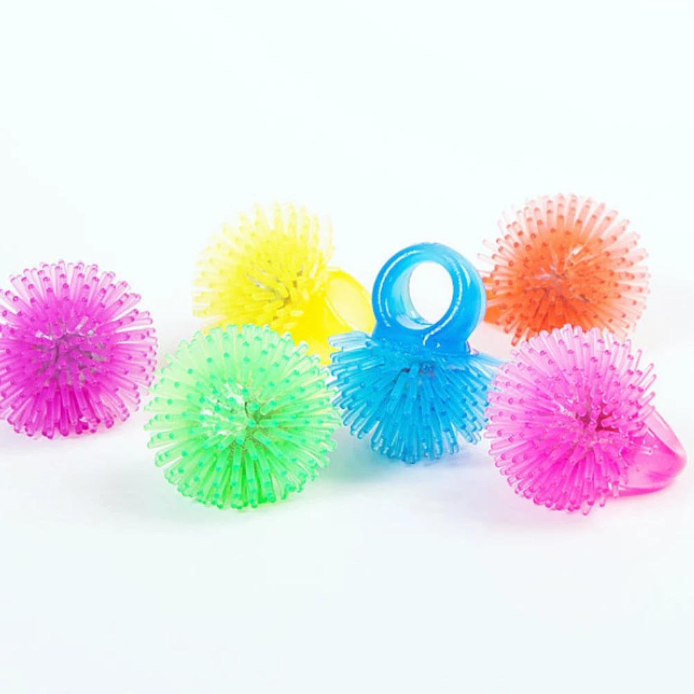

15 Pcs Kids Toy Led Luminousrings Gifts Birthday Party Strawberry Finger Party Finger Rings Rings Toy Christmas