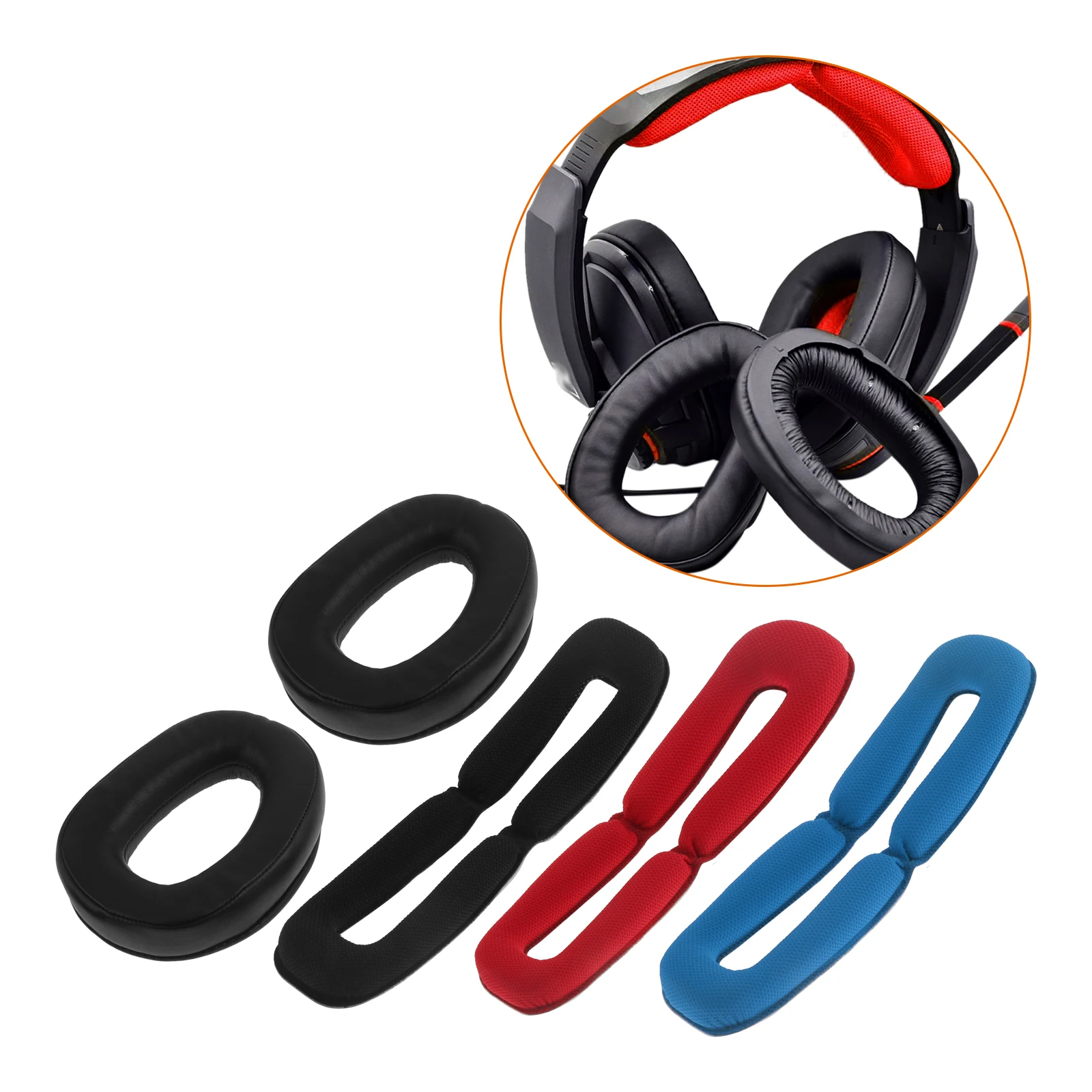 

Сменные амбушюры для игровых наушников Sennheiser GSP300 GSP301 GSP302 GSP303 GSP350 GSP370 GSP 300 301 302 303 350