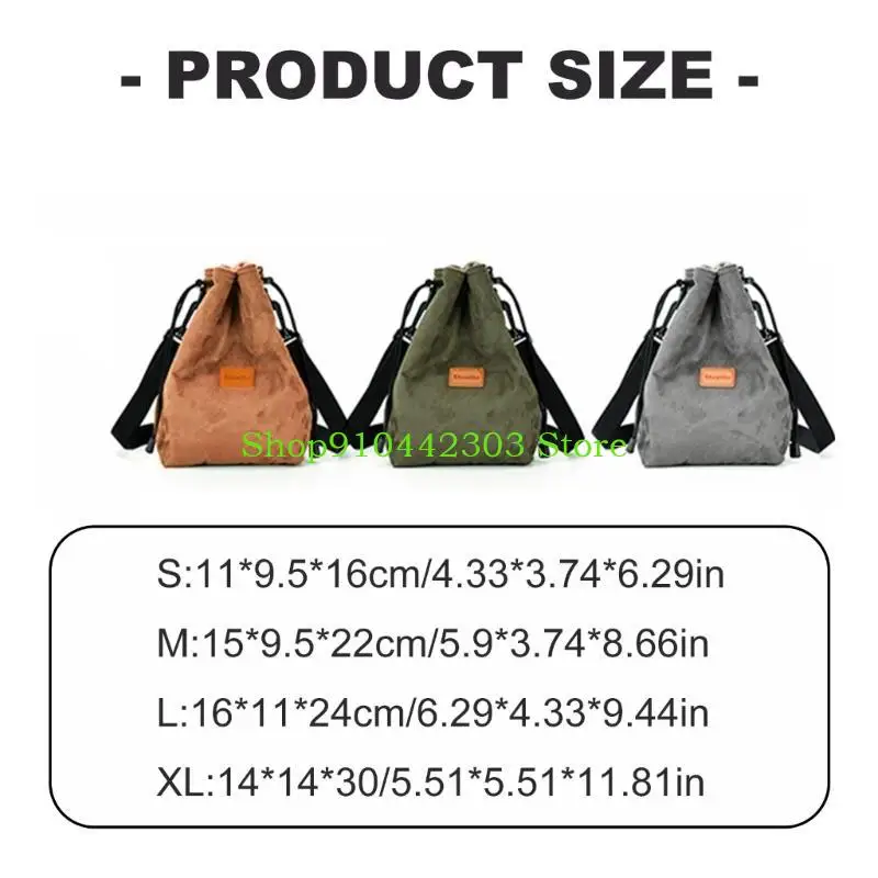 L4MD Camera Lens Bag Pouche d'objectif caméra pour caméra DrawString Case Case