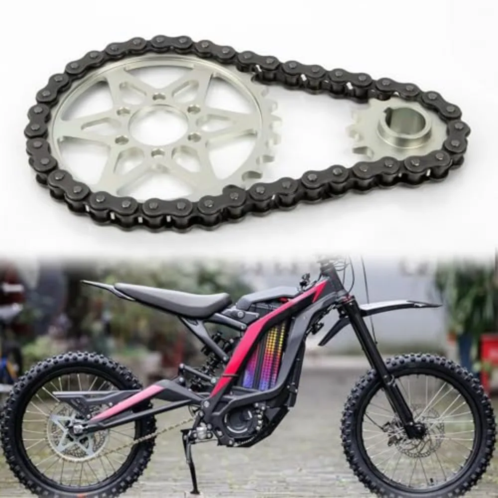 

Комплект цепи и звездочек для мотоцикла: передняя 30T, задняя 13T, цепь 420 для Sur-ron Light Bee X/S, Segway X160/260, Dirt Bike