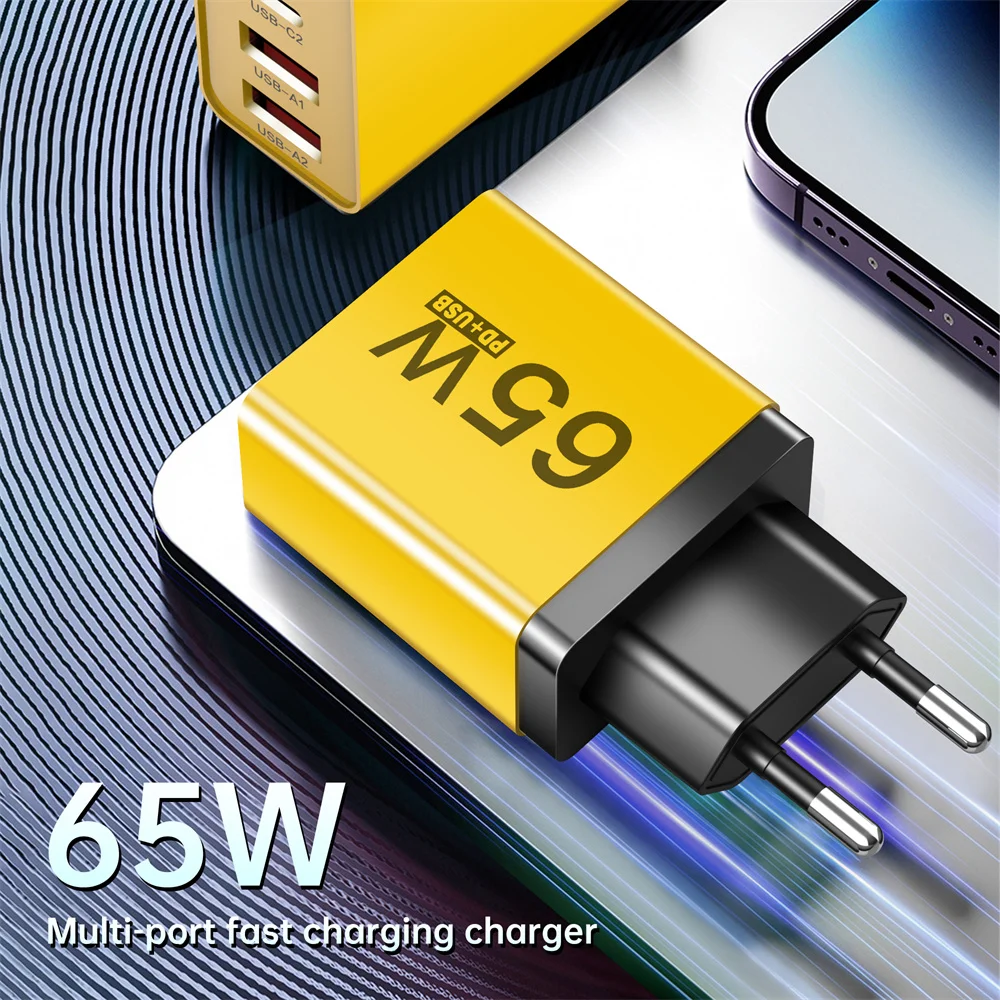 4 in 1 65W USB C ที่ชาร์จเร็ว - Usb Hub บทวิจารณ์และราคา