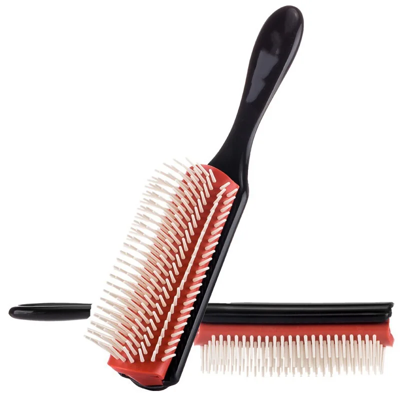 

Sdotter 9-Rows Detangling Hair Brush Hair Combs Denman Detangler Hairbrush Scalp Massager Straight Curly Wet Hair Comb