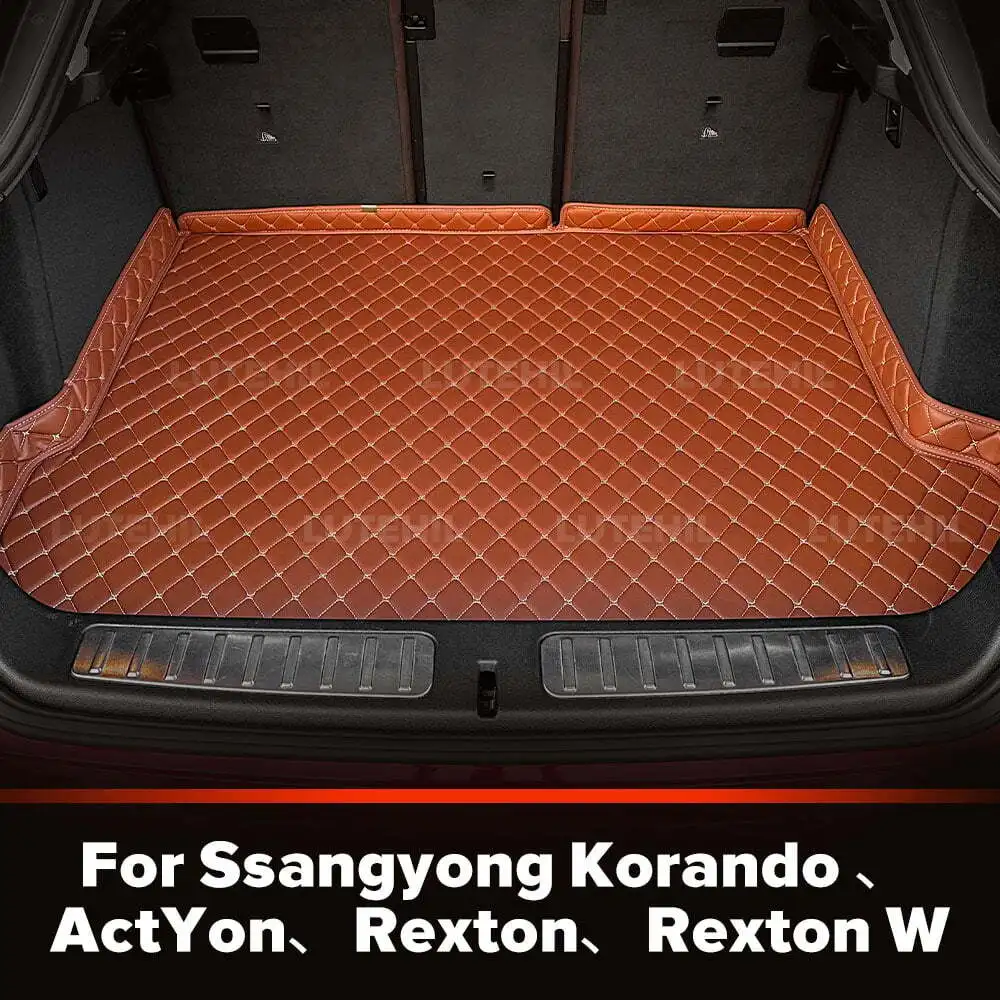 

Для Ssangyong Korando 、ActYon、Rexton、Rexton W индивидуальный коврик для багажника автомобиля, защитный коврик, багажник, автомобильные аксессуары для интерьера
