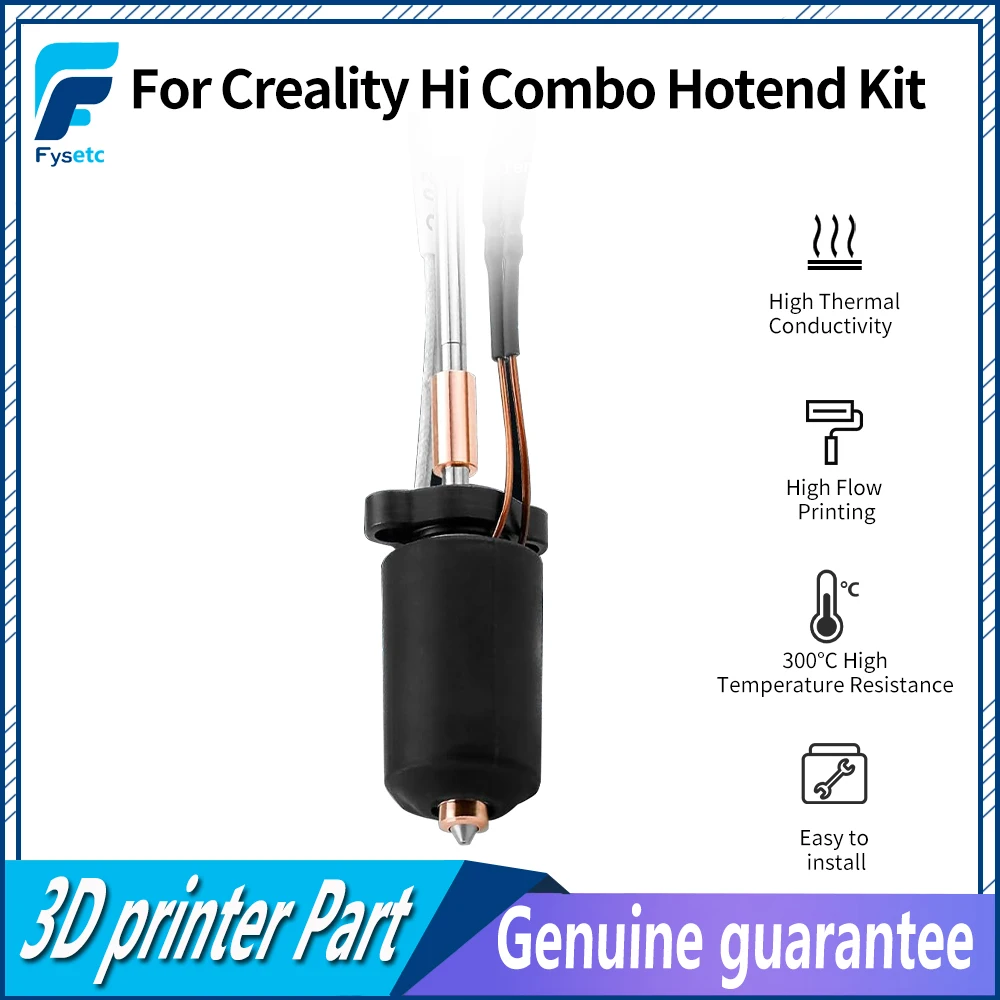 

Универсальная насадка для Creality Hi Combo, модернизированный комплект Hotend, комплект из закаленной стали, устойчивый к высоким температурам и быстрой печати