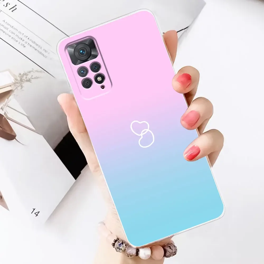 For Xiaomi Redmi Note 11S Case Note11 Silicone Fashion Painted Soft Phone Case For Redmi Note 11 Pro 5G Cover Note11 4G Bumper