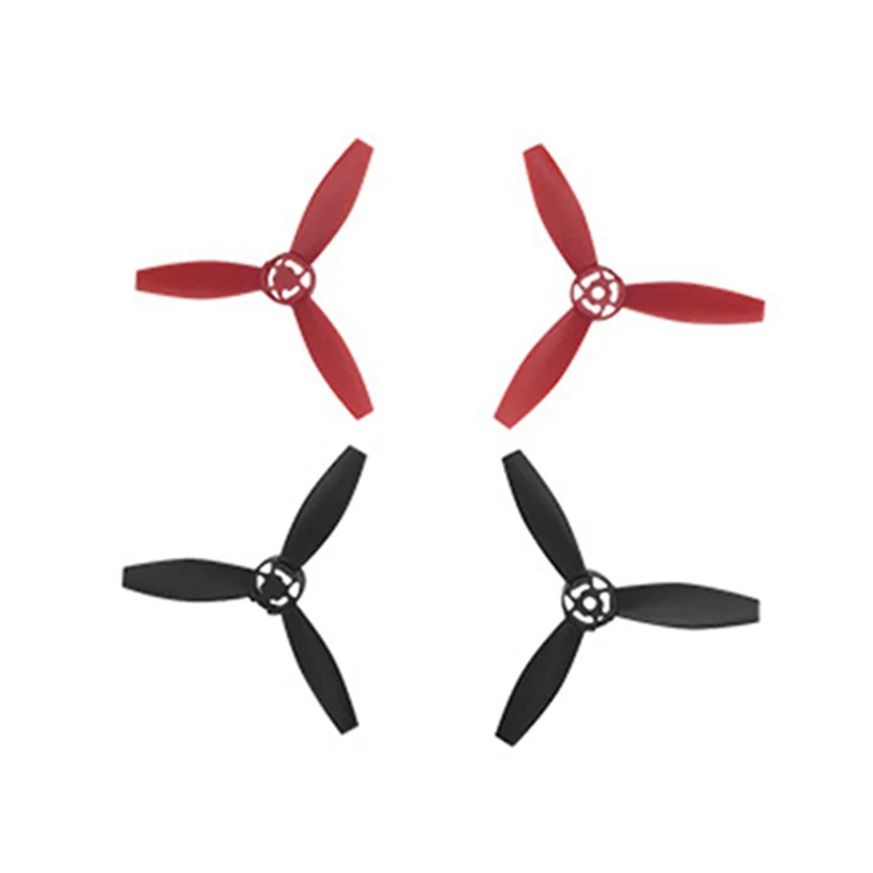 AT41 8 قطعة مناسبة لـ Parrot Bebop 2 شفرات المروحة بدون طيار ملحقات الطائرة بدون طيار أسود + أحمر