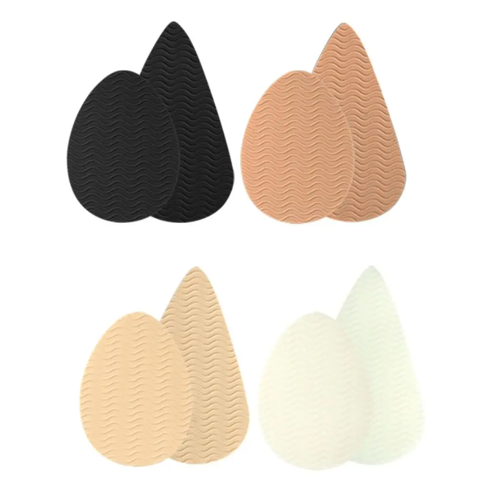 ซิลิโคนตาข่ายกาวพื้นรองเท้ากันลื่นสติกเกอร์ดูดซับเสียงสีดำสีกากีสีเบจโปร่งใสรองเท้าส้นสูงกันลื่นฝ่าเท้าแผ่นกันลื่น