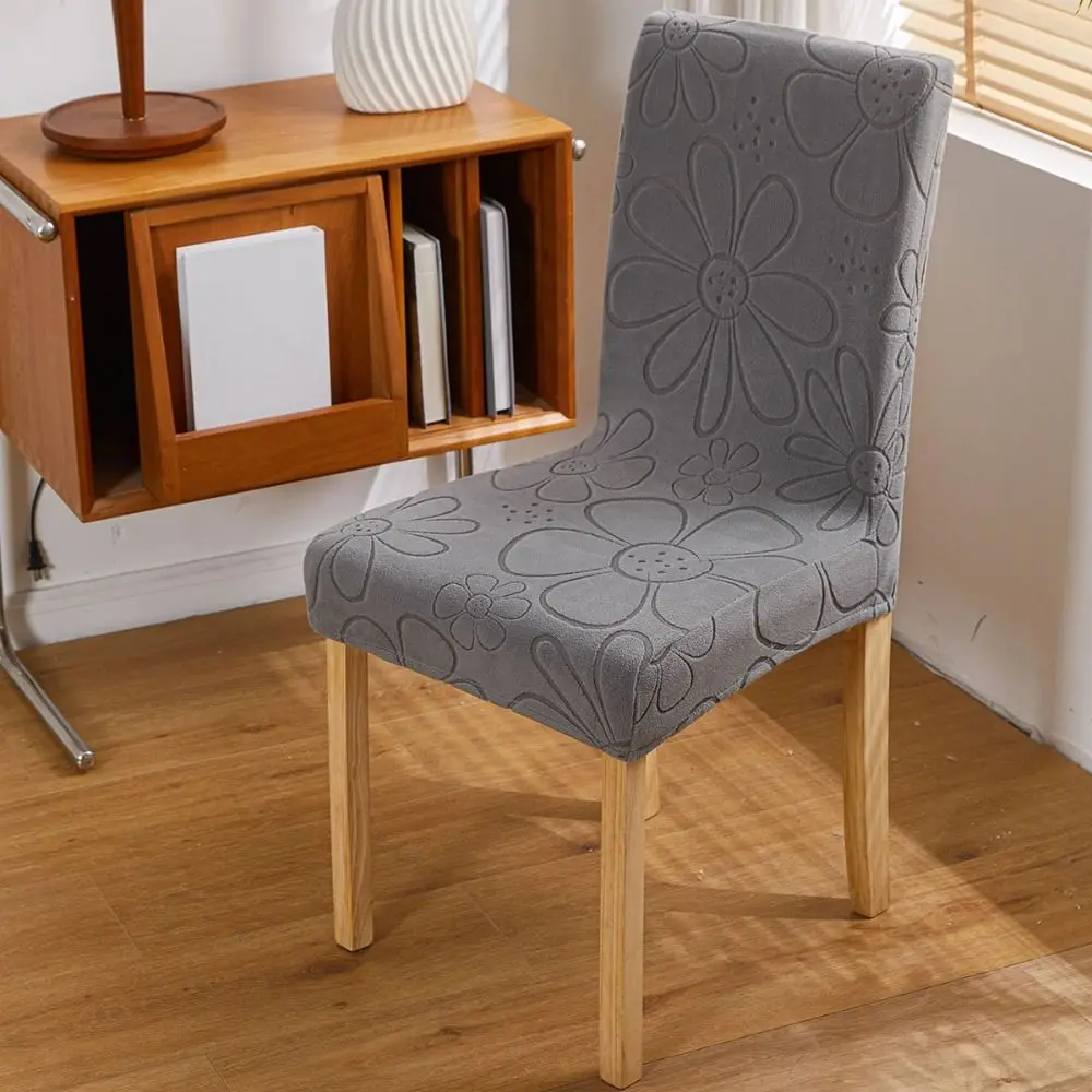 1Pcs Thickened Universal Chair Cover Removable Soft Elastic Stool Slipcover Jacquard Washable Chair Cover Backrest