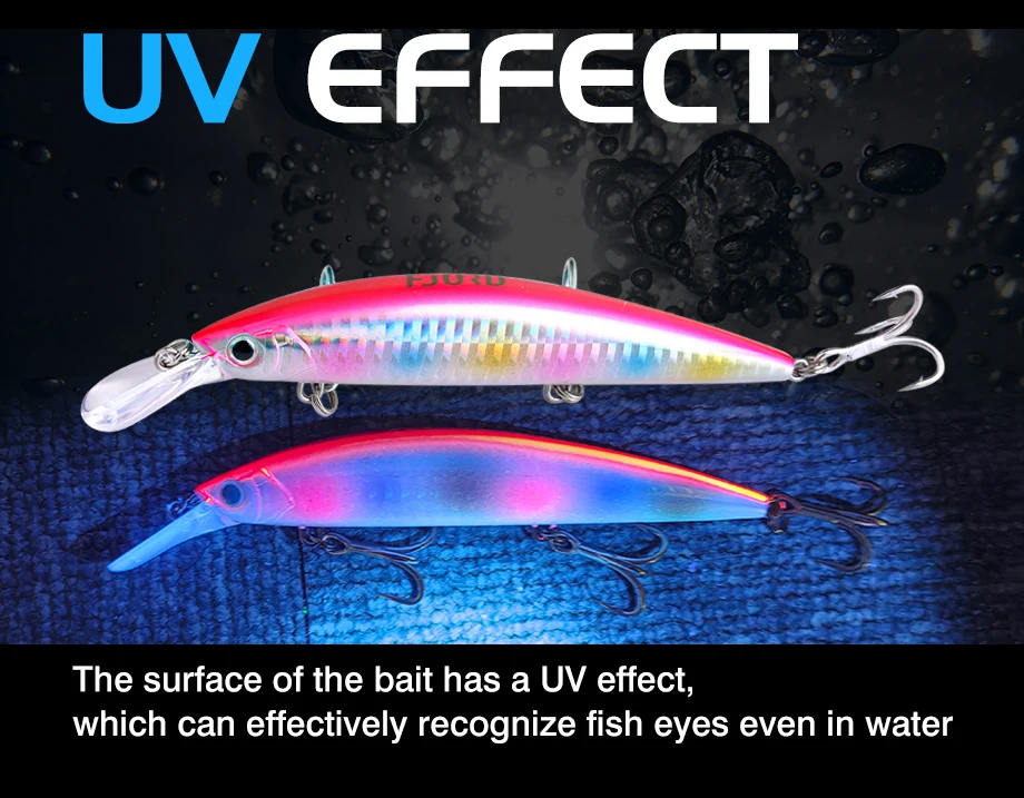 FJORD 110mm 37g Schwerer Sinkender Minnow Weitwurfköder mit UV-Effekt Laser-Hartplastik-Kunstköder Professioneller Salzwasser-Angelköder – Detail 4