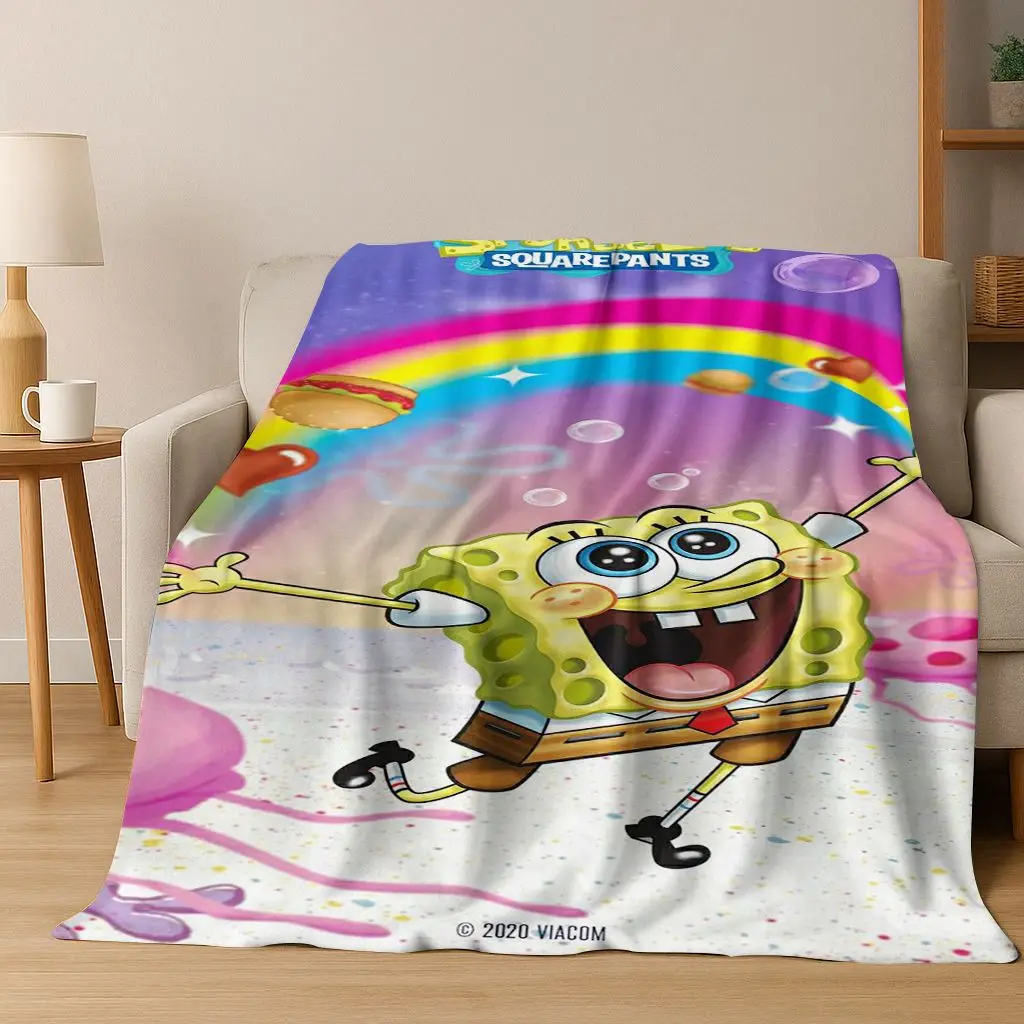 الكرتون S-سبونجبوب سكوير باتريك ستار الفانيلا بطانية لينة رمي بطانية للسرير غرفة نوم غرفة المعيشة السفر نزهة هدية #3