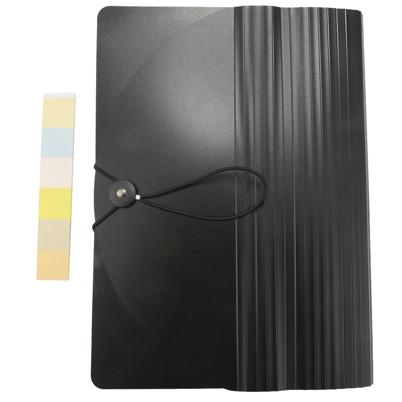 Expanding File Folder 12 Pockets File Organizer Filing Box,A4 Accordion Bill/Document/Receipt Folders with Colored Tabs-A69M