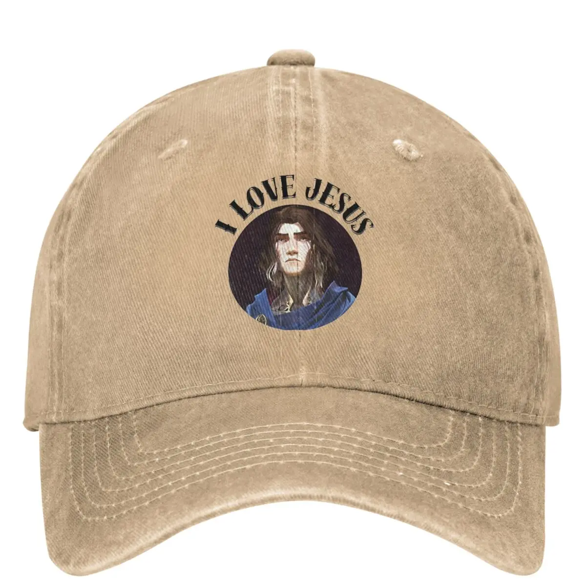 I Love Jesus Anime Arcane Denim Baseball Cap Kpop Rock Trucker Dad Hat Summer Female Male y2k Cool Design Baseball Caps