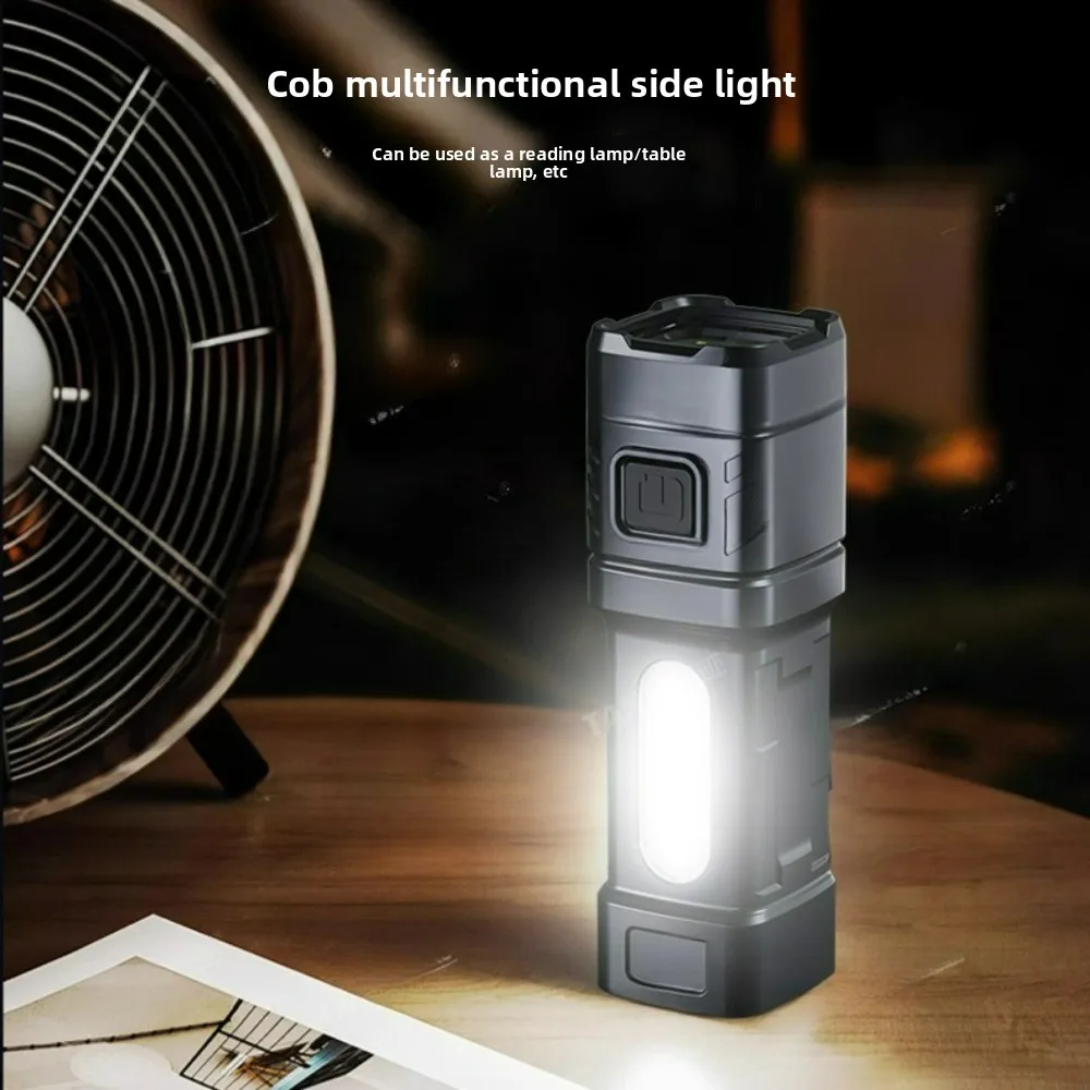 Super Bright Long-Lasting 4-Lens Monster Flashlight Rechargeable Portable Long-Shot Torch for Home & Outdoor Use