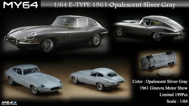 MY64 1:64 E-TYPE 1961 Resin Model Car