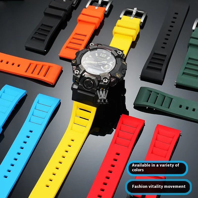 FOR Casio G-Shock Mudmaster GWG-B1000 3rd Generation Modified Sports Fluororubber Waterproof Sweatproof Men's Watch Strap - view 2