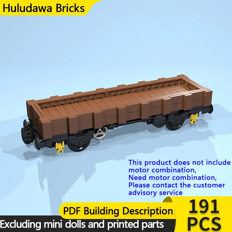 

Модель городской автомобиль MOC, строительные кирпичи, 8-колесный коричневый планшетный тележка, модульная технология, детские праздничные подарки, сборка игрушек, костюм