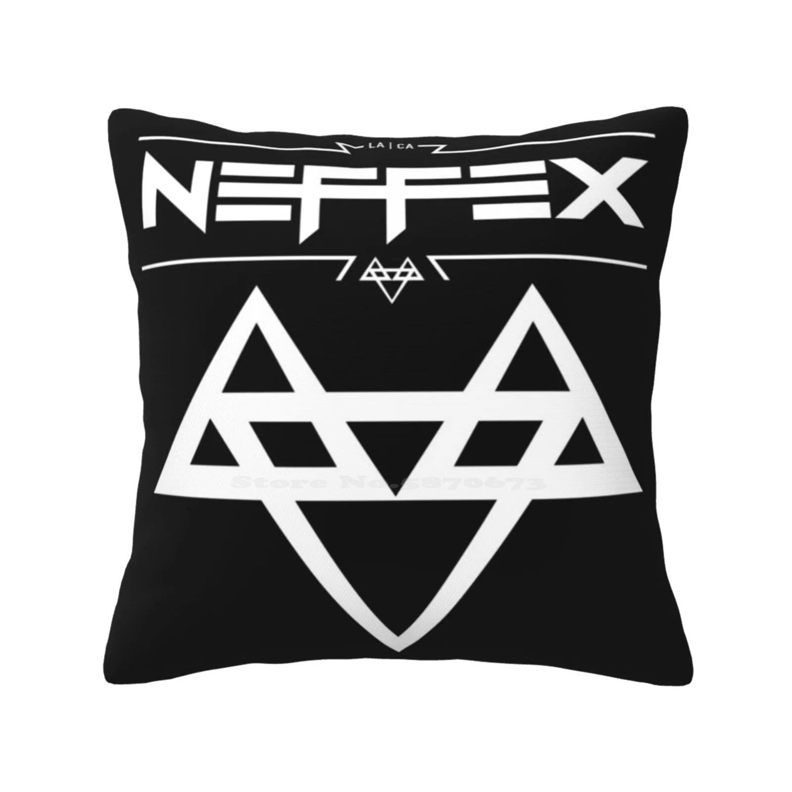 Neffex 2 Logo White Fashion Sofa Throw Pillow Cover Pillowcase Band Neffex Music Neffex Nation Neffex Army Artist